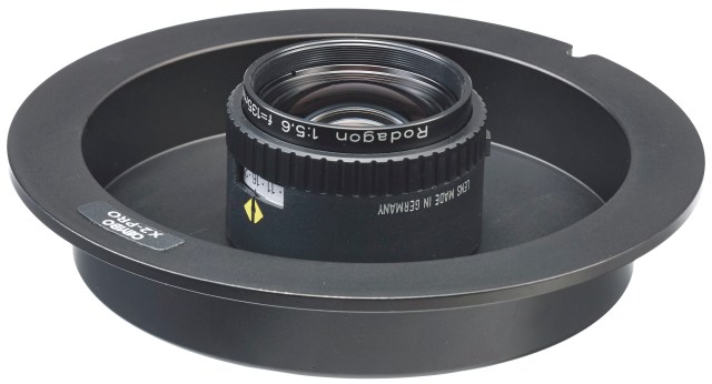 Cambo X-229 Lens Plate fitted with Rodagon 135mm